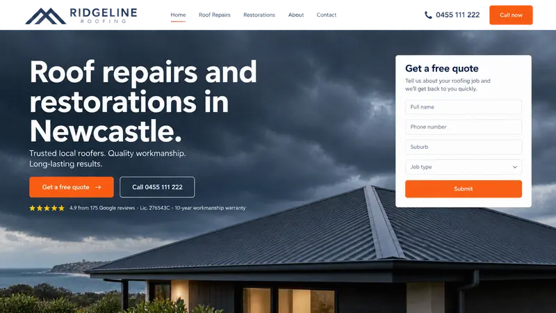 Concept website design
